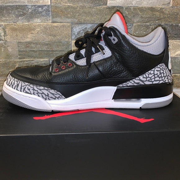 Men’s Retro Jordan Black Cement 3 - Picture 2 of 8